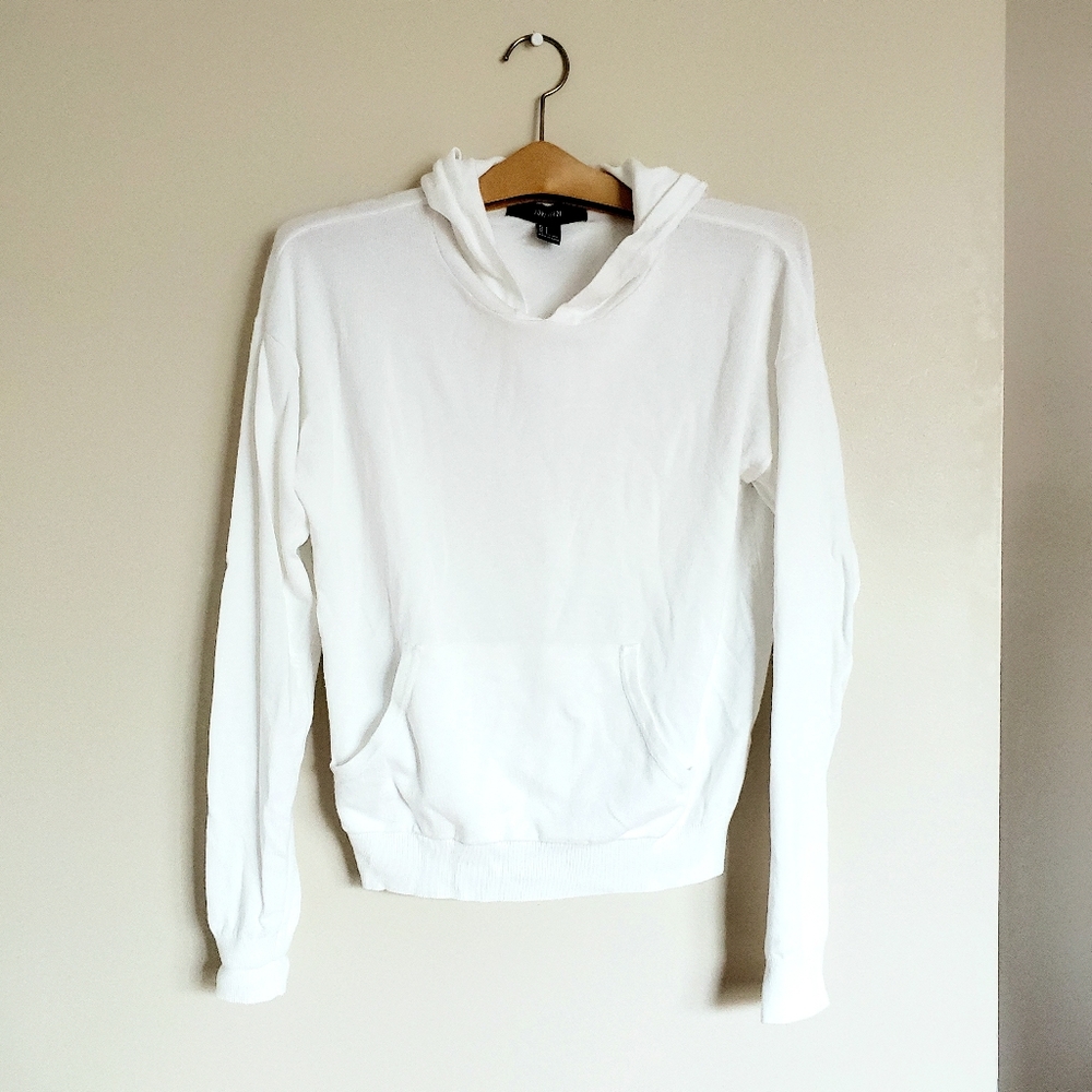 F21 white hoodie